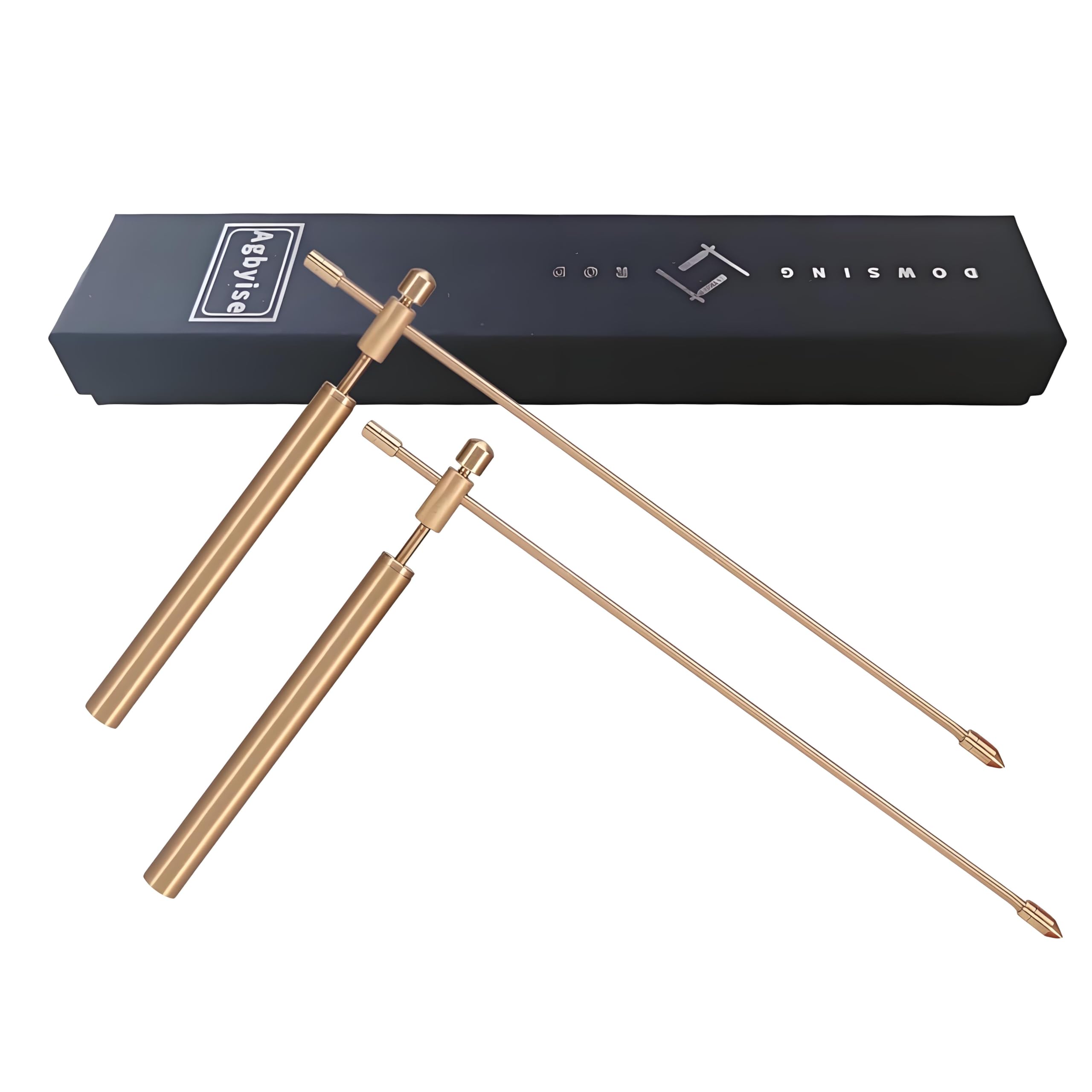 Copper Dowsing Rod Upgraded Flexible RotationTool - 2PCS Divining Rods with Bag - Detect Gold, Water, Ghost Hunting Finding Items,Paranormal,Yes No Questions.Etc.