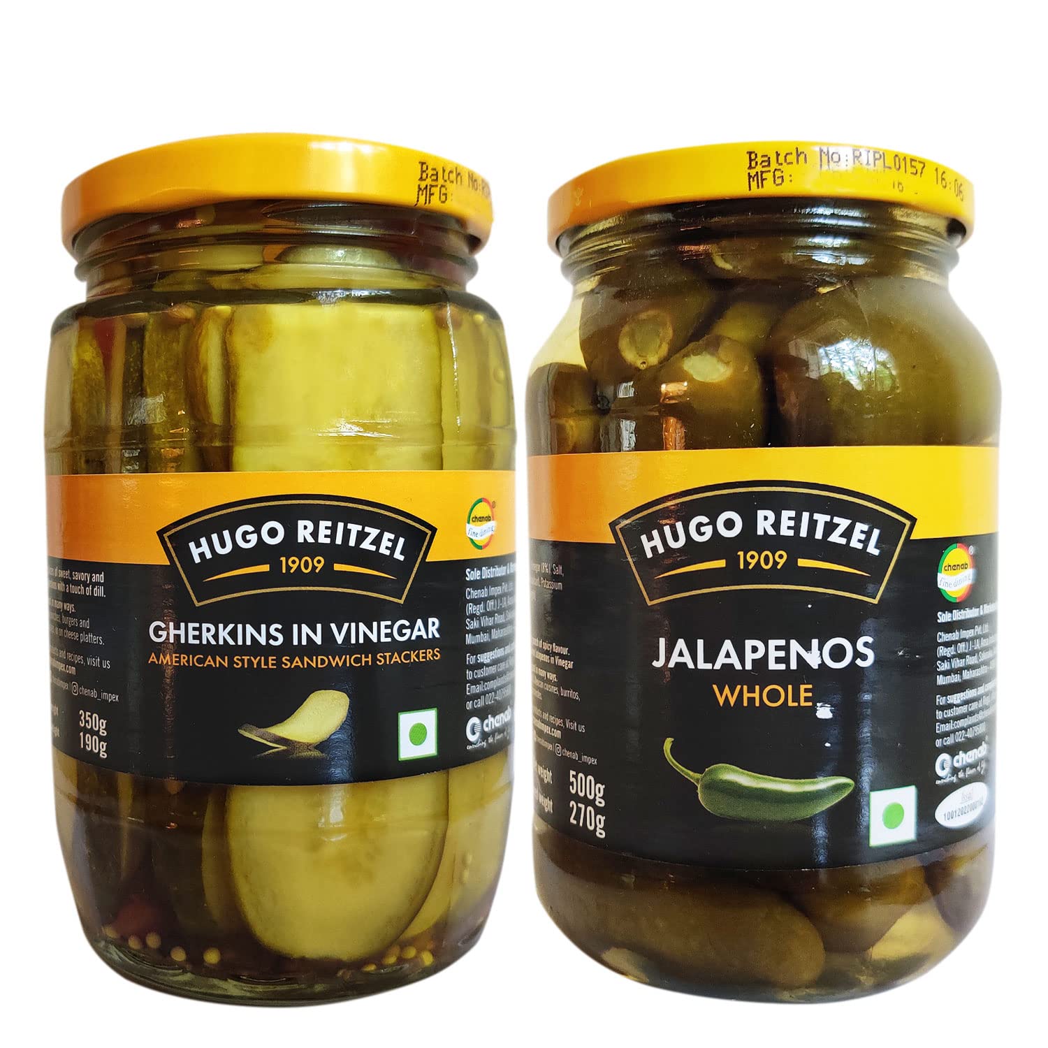 Hugo Reitzel Gherkin in Vinegar | American Style Sandwich Stackers