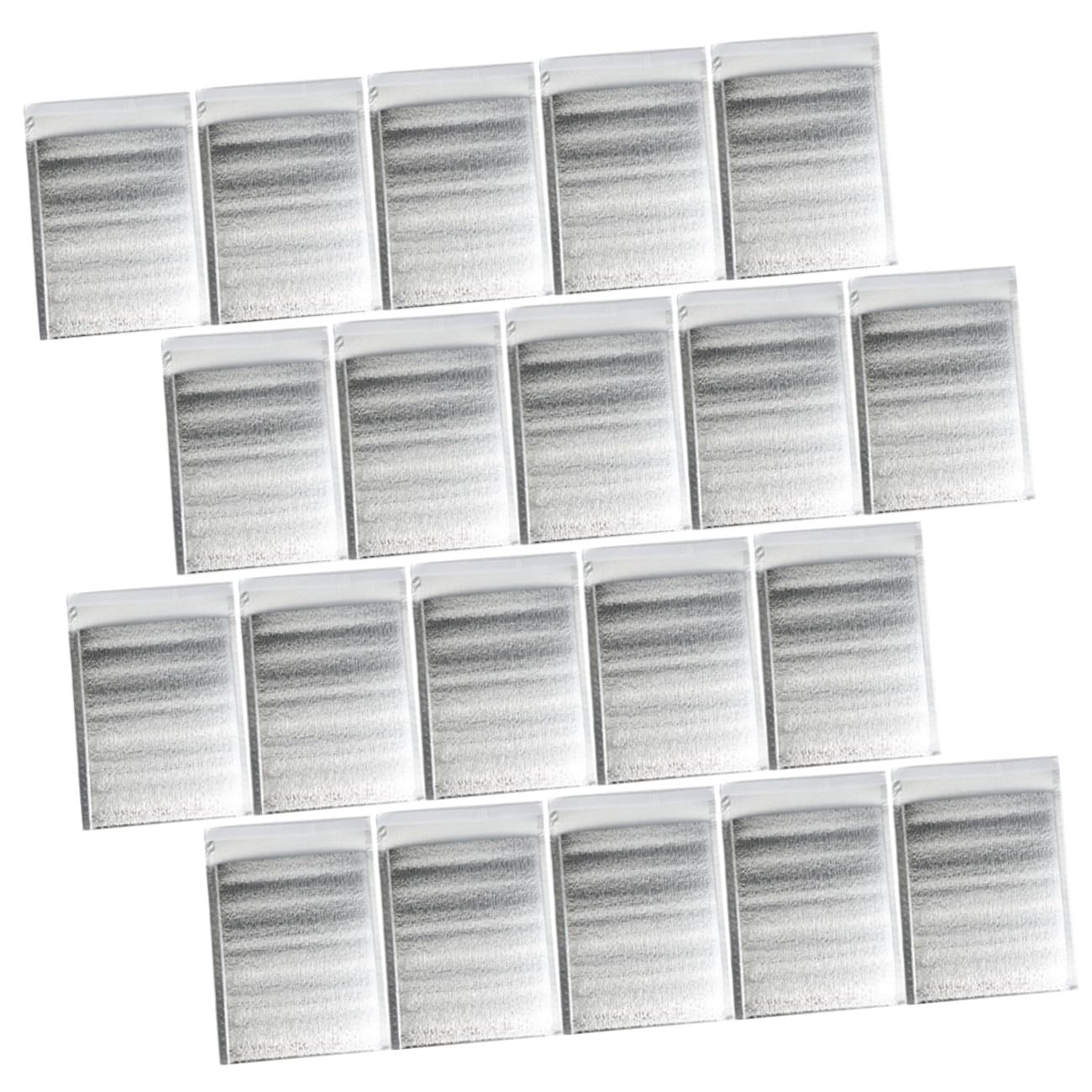 GALPADA Lot de 100 Paquet Isothermes Épais en Aluminium 15x22 4 Cm, Pochettes Thermiques Isolantes Pratiques pour Aliments Frais Et Chauds, Paquet Alimentaire Portable pour Usage Ménager Et Extérieur