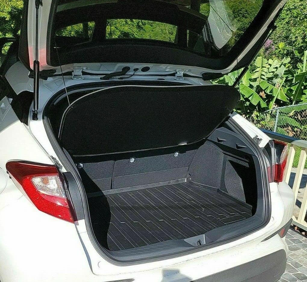 Cargo Liner - Trunk Mat for Toyota C-HR CHR CH-R 2018-2022 – Weather-Resistant Trunk Mats for Cars with Raised Lip – Non-Slip Car Trunk Mat Rubber – Laser Pre-Cut Design