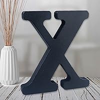 Vista 29 de AOCEAN Letras de madera de 6 pulgadas en negro, letra de madera sin terminar para letras decorativas de pared, letras en relieve, letrero de corte