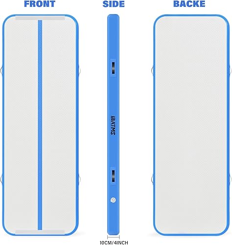 Miniatura 3 de IBATMS Colchoneta inflable de gimnasia de 48 pulgadas para uso doméstico, entrenamiento, animación, yoga, agua, con bomba de aire