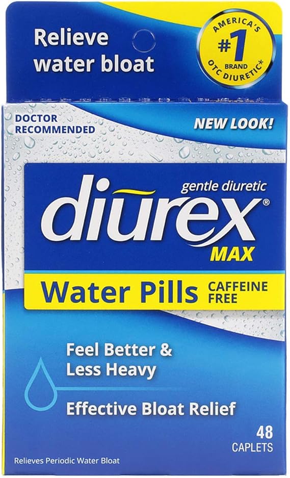 Diurex Max - Maximum Strength Caffeine-Free Diuretic Water Pills