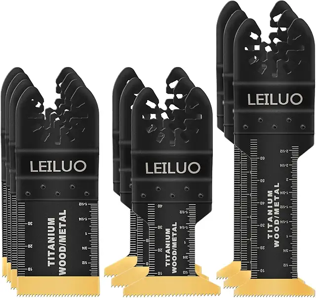 Titanium Multitool Saw Blades Kit for DeWalt Finish Nailer | 10-Piece Set