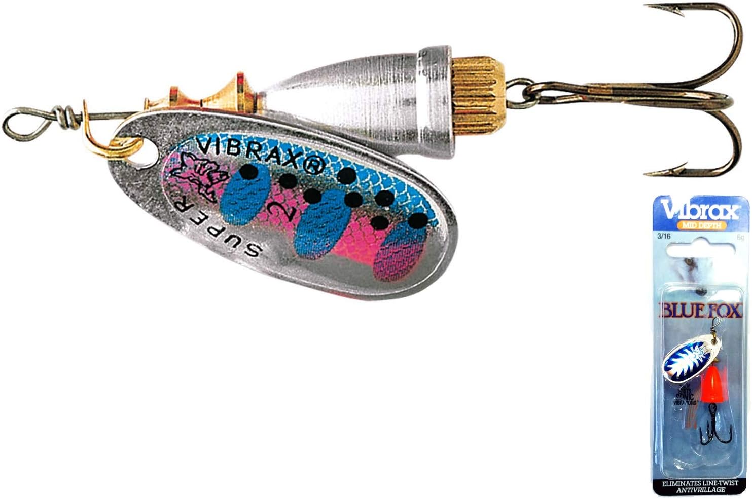 Blue fox vibrax for trout Clearance