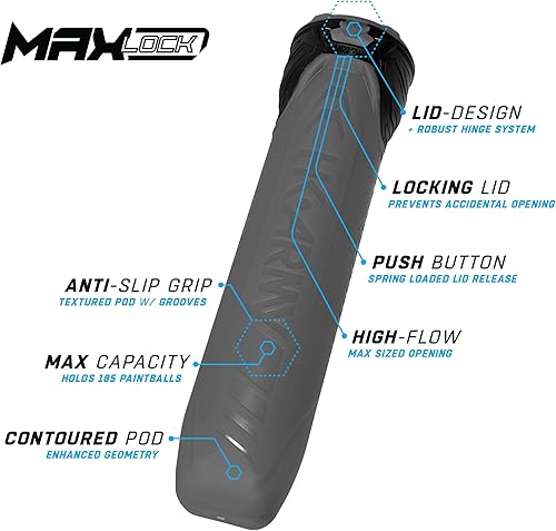 Miniatura 2 de HK Army Cápsulas de paintball - MaxLock 185 Round Locklid 6-Pack