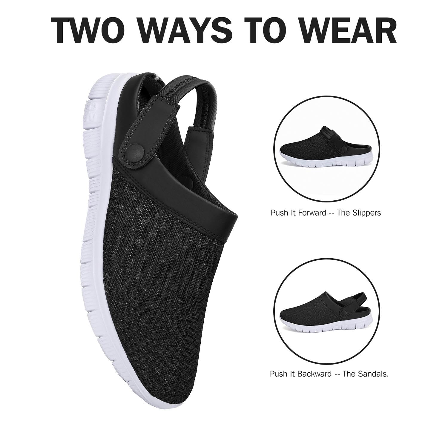SAGUARO Zuecos Unisex Sandalias de Playa Respirable Ligeros para Hombre Mujer