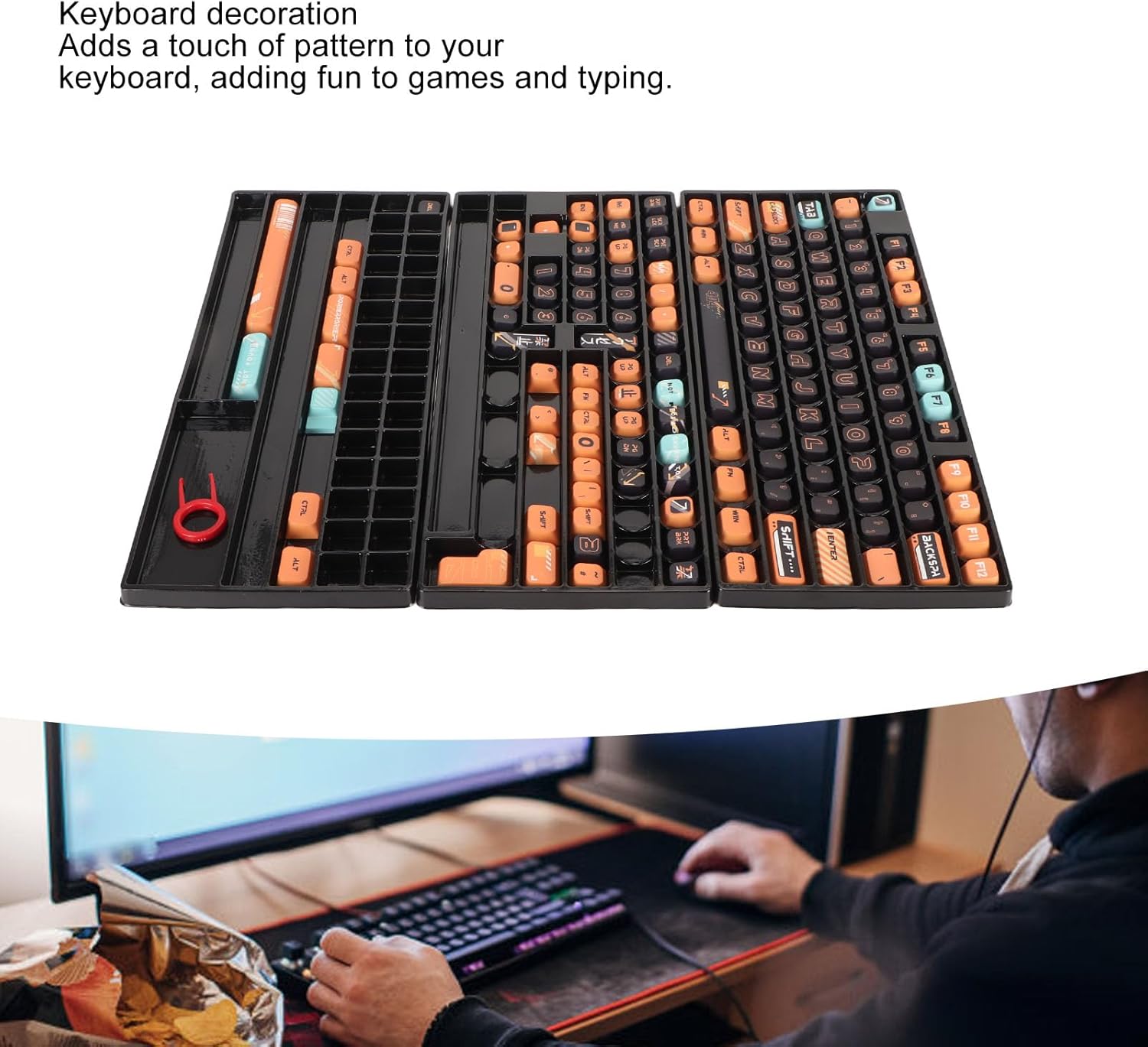 141 Keys Keyboard Keycaps Set, PBT Mechanical Keycaps, Fadeless XDA Height Keycap Set with Ergonomic Design for 61 87 98 104 108 141 Keys Mechanical Keyboard, DIY Customizable Keyc