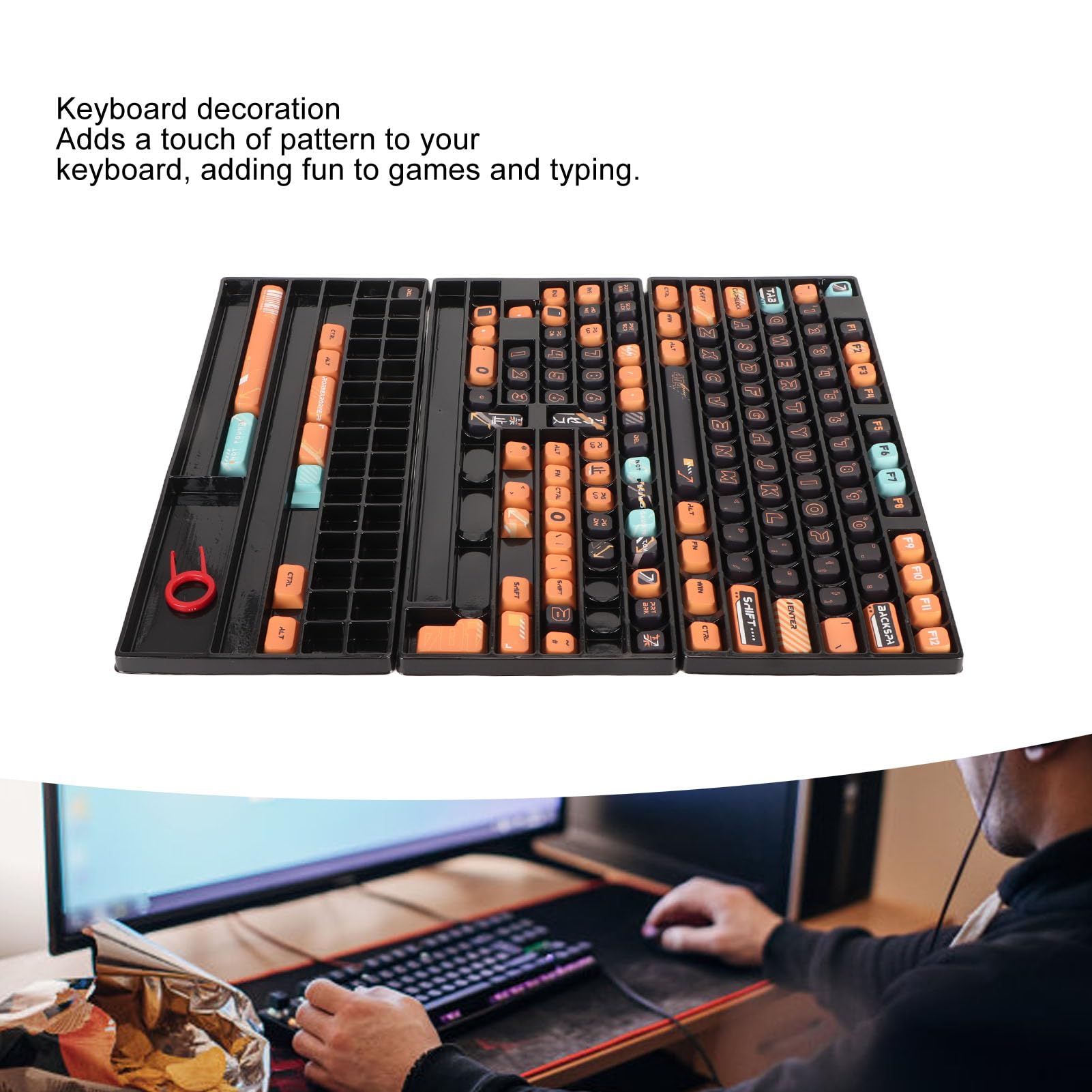 Ustaw Klawisze, Zestaw Klawiszy DIY 141 Ergonomicznych Klawiszy PBT Bez Moda Bez Moda dla 98 Mechanicznej Klawiatury dla Klawiatury Mechanicznej 87