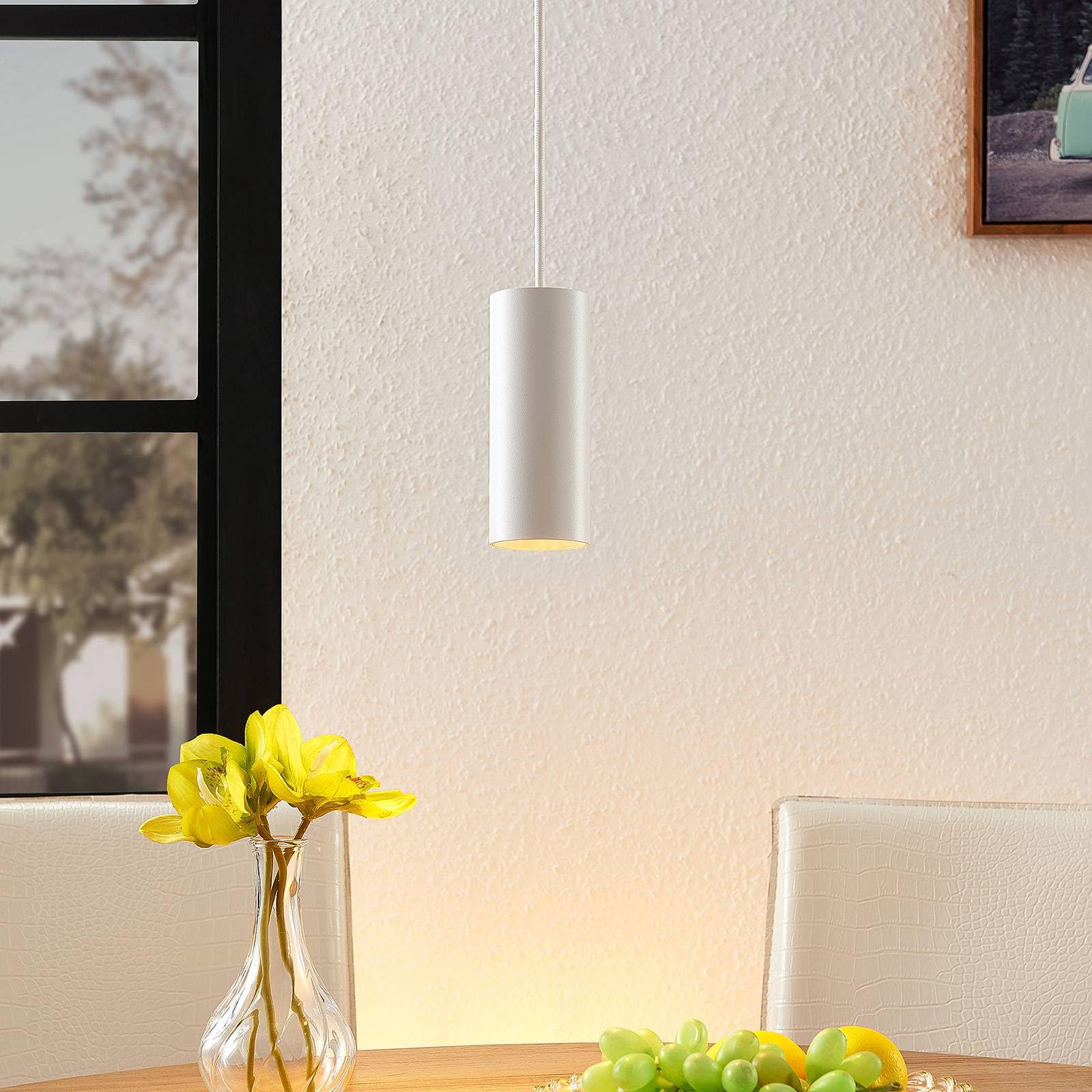 Arcchio Pendelleuchte Ejona (Modern) in Weiß aus Aluminium (1 flammig, GU10) - Deckenlampe Esstischlampe Hängelampe Hängeleuchte Flurleuchte