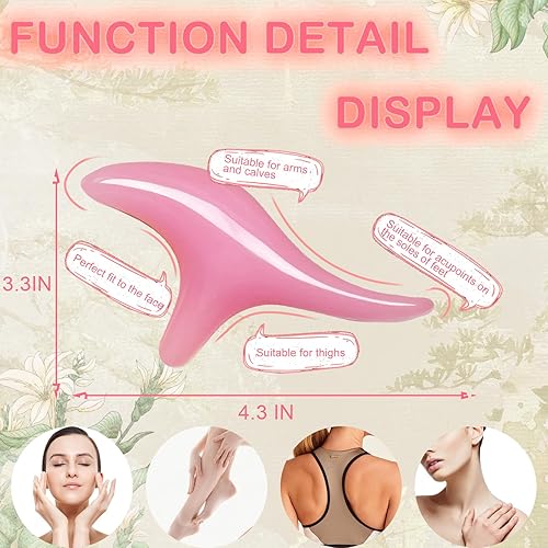 Miniatura 5 de 4 herramientas de masaje de punto gatillo para masaje de tejido profundo y raspado, para alivio del dolor de cuerpo completo, adecuado para hombros,