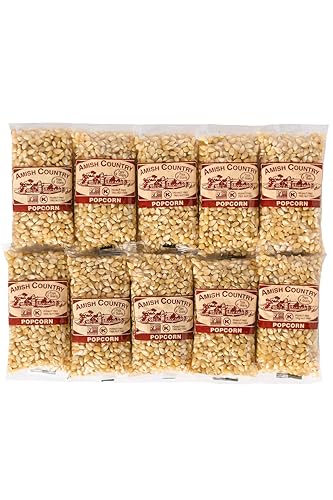 Miniatura 4 de Amish Country Popcorn Bolsas de 10 a 4 onzas, granos de palomitas de maíz blancos medianos, anticuados, sin OMG y sin gluten