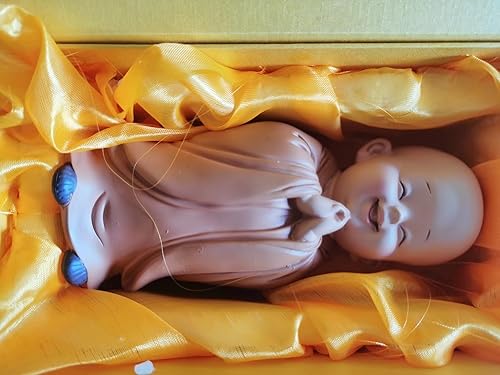 Miniatura 9 de Escultura de monje lindo de resina tallada a mano estatua de Buda accesorios de decoración del hogar estatua de regalo pequeña escultura de Buda