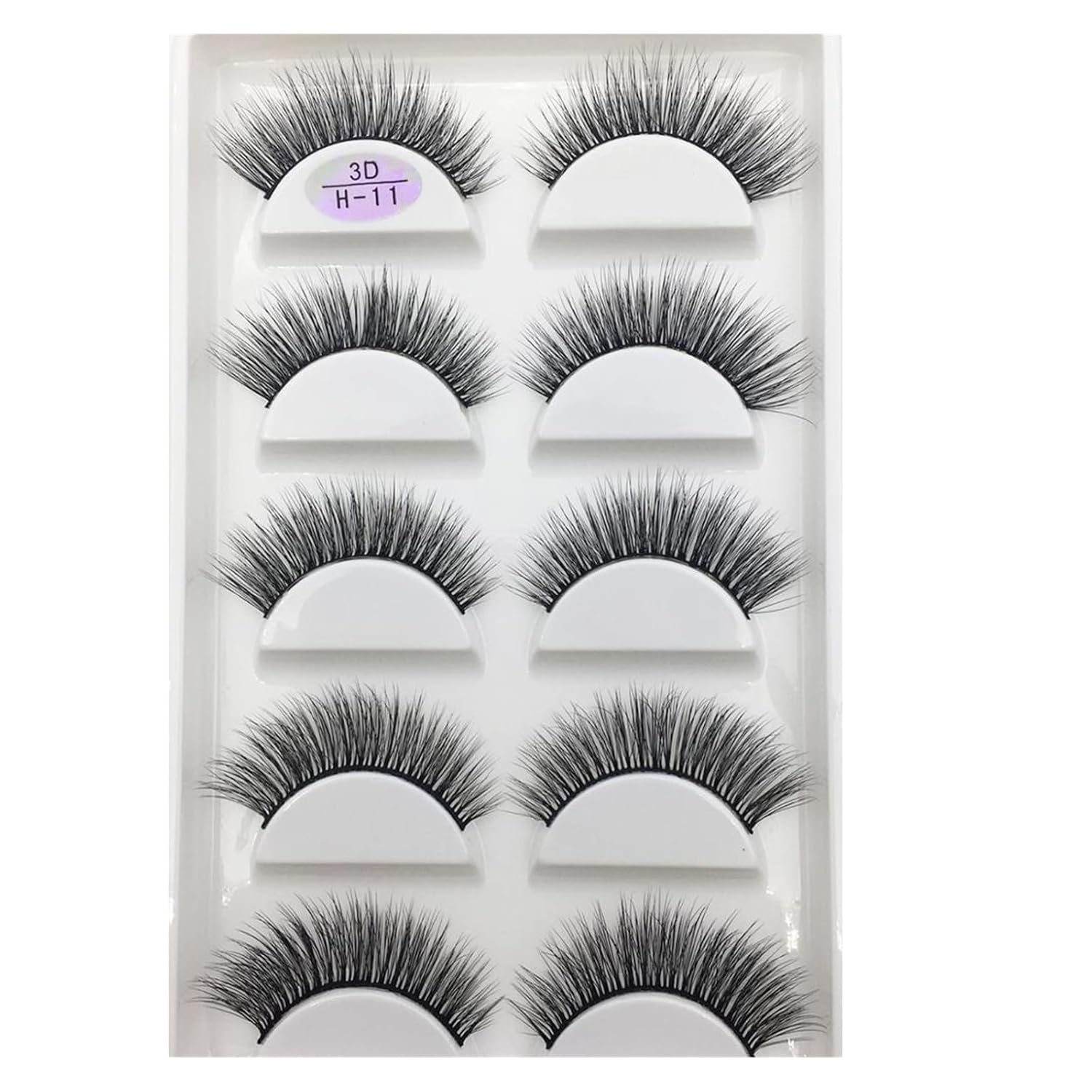 UAMOU 10 50 Boxes 5 Pairs 3D Mink False Eyelashes Hair Natural Cross Long Messy Makeup Fake Eye