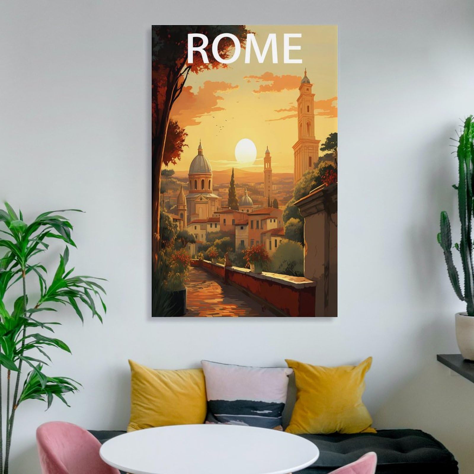 Window View Poster Rome Rome Open City Poster Landscape Rome, Open City Original R2014 U.S.