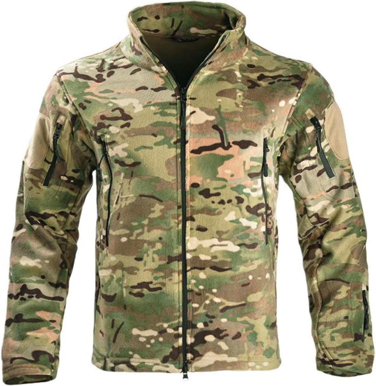 Men’s Thick Fleece Stand-Collar Urban Commuter Outdoor Jacket