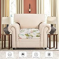 Vista 3 de SearchI Fundas de cojín elásticas impresas para sofá, fundas de cojín de repuesto para sofá, protector de muebles suave con parte inferior elástica