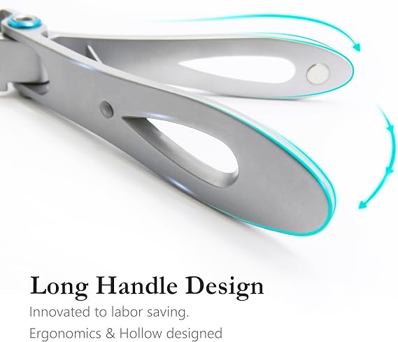 Heavy Duty Wide Jaw Toenail Clipper for Thick Nails Premium Stainless Steel Nail Cutter, Ideal for Seniors, Large Grip Design for Easy Use, Perfect for Men and Women, SUNDEN SD1413 (Black)