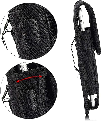 Miniatura 4 de Funda para Samsung Galaxy A32 TMAN Funda de nailon resistente vertical resistente con clip de cinturón de metal para Samsung Galaxy A32 5G (tamaño