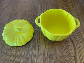 2-Pack Ceramic Pumpkin Ramekins - Oven & Dishwasher Safe Small Bowls For Desserts & Snacks, Halloween Decor (Orange)