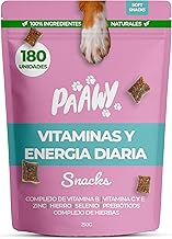 Paawy DailyBoost Snacks - 29 Vitamins, Minerals & Herbs - Multivitamin for Dogs - B Vitamin Complex for Dogs - Vitamins B1, B2, B3, B5, B6, B7, B9, B12 - with Prebiotics