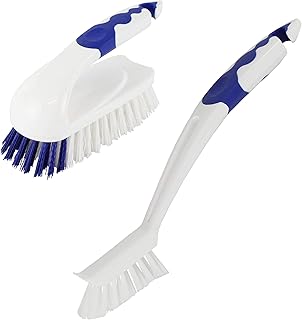 Lantelme Badezimmer Reinigungsbürste Set Bürsten Fugenbürste Fliesen Scheuerbürste für Bad und Küche 4231