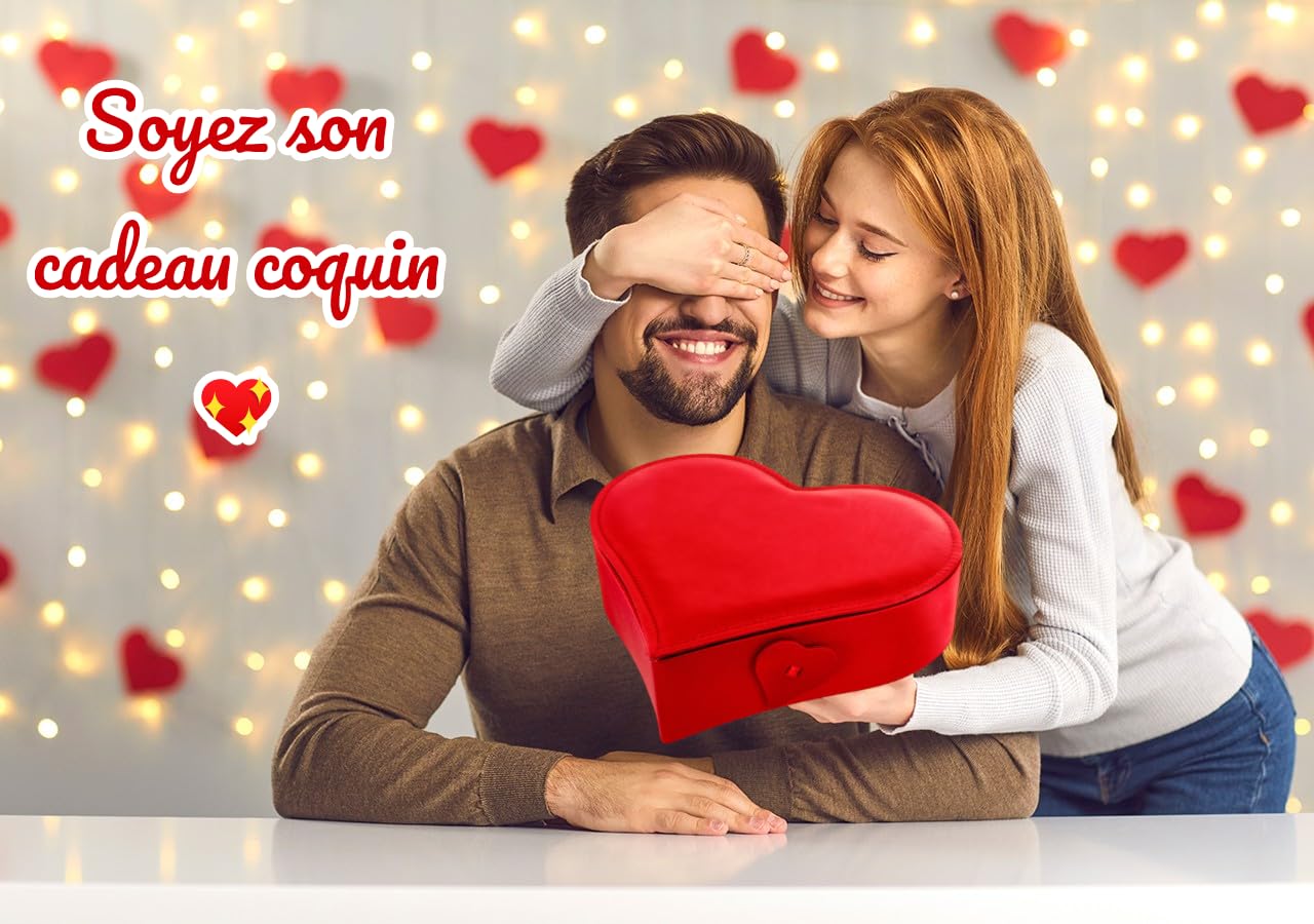 Coffret Cadeau Saint-Valentin Couples – Kit Bien-Être Intime Adulte avec Accessoires & Huile de Massage – Idée Romantique pour Elle ou le Couple