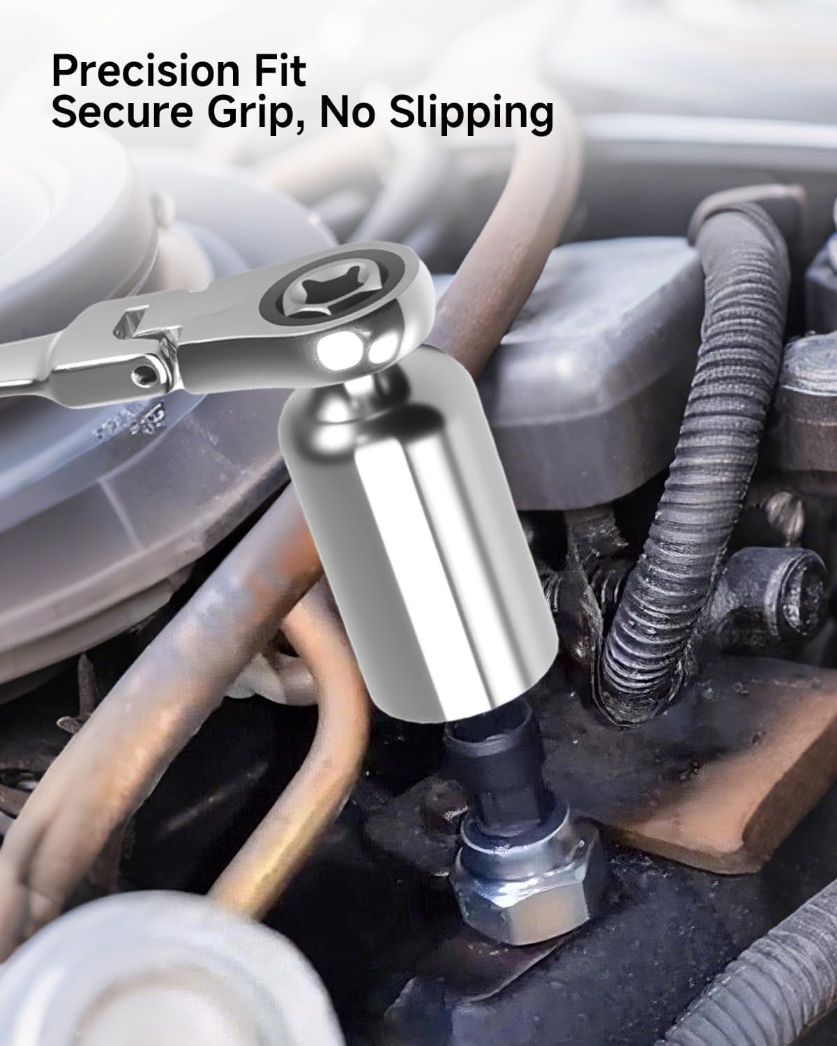 Valve Injector Pressure Regulator Valve Install Removal Socket Tool w/Wrench Fit for Ford E350 F-250 F-350 7.3L Powerstroke Diesel, 1 1/8"29MM Deep Socket 3/8" Drive Valve Install Removal Socket Tool