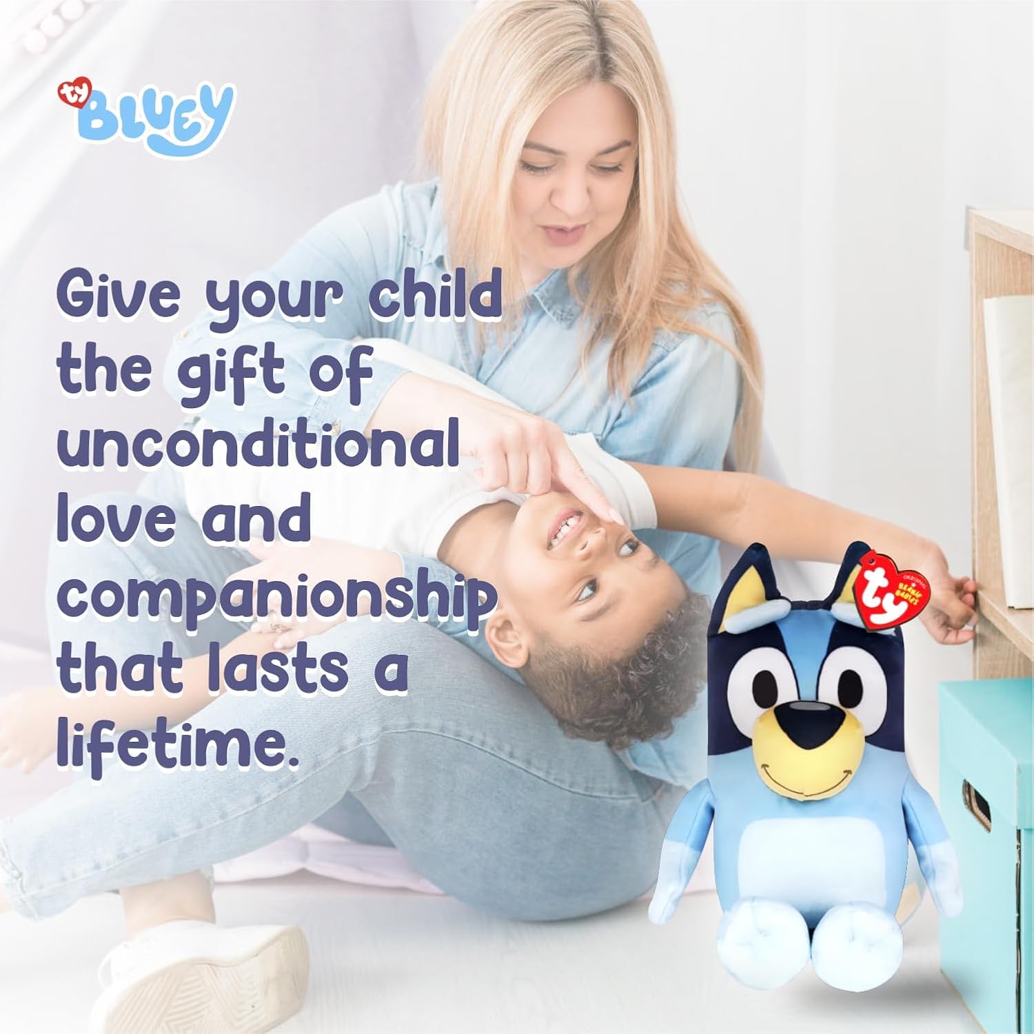 TY Bluey Beanie & Bouncer 2-Piece Gift Set, 17cm Soft Plush Toy Teddy & 7cm Bouncy Ball Plush - Image 3