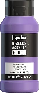 Liquitex BASICS Acrylic Fluid Paint, 118ml (4-oz) Bottle, Brilliant Purple