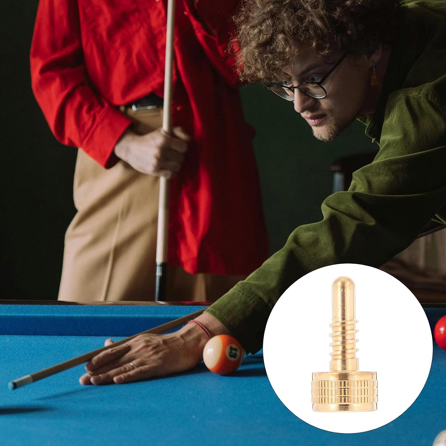 Brass Pool Cue Joint Connector Screw for Billiard Cue Extension with Reliable Connection and Versatile Use Golden Weight Screw