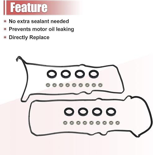 Miniatura 6 de X AUTOHAUX VS50592R Juego de juntas de cubierta de válvula de motor para Toyota Tundra 4.7L 4663cc 285cid para Lexus GS400 GS430 GX470 LS400 LS430