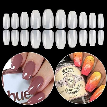 Amazon Btartbox 棺偽爪 ヒントアクリル偽ネイル600枚 自然人工フルカバー短いバレリーナ爪10 サイズ バッグと ナチュラルショート棺バック釘600枚 Btartbox ネイルケア トリートメント 通販
