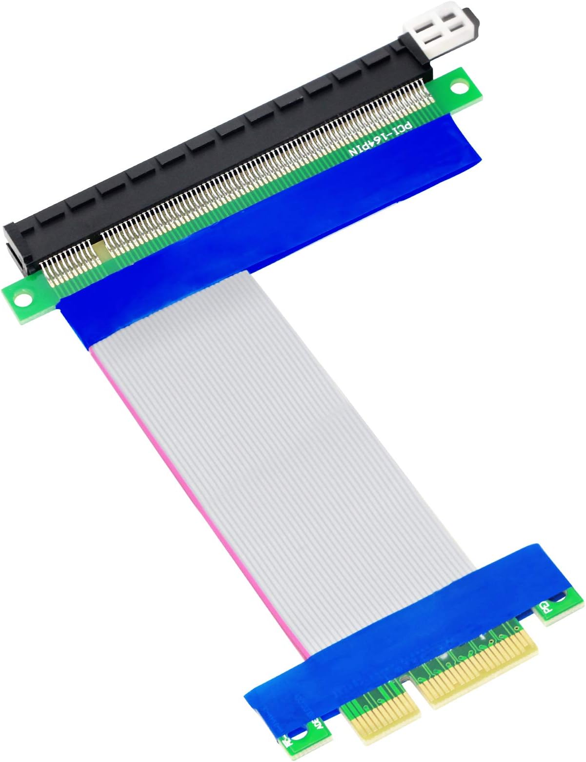 CERRXIAN PCI-e PCI Express 16X Female to 4X Male Riser Mining Extension Cable 14cm(16-4x)