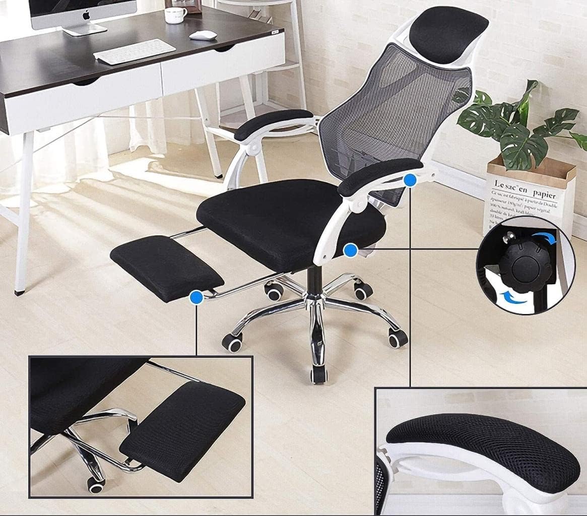 Office Chair Gaming Chair PC Game Swivel Chair Footstool Tables and Chairs High Back Computer Chair Ergonomic Office Chair Chair Needed