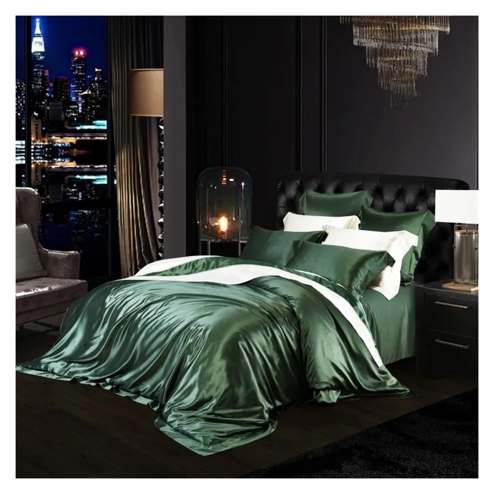 Sbcgfy E Top Grad Mulberry Silk Duvet Cover,Both Sides 25 Momm Natur Silk With Zipper Comfy Soft,1Pc Duvet Cover 2Pc Pillowcases,Cotton Duvet,-Queen Siz 3Pcs