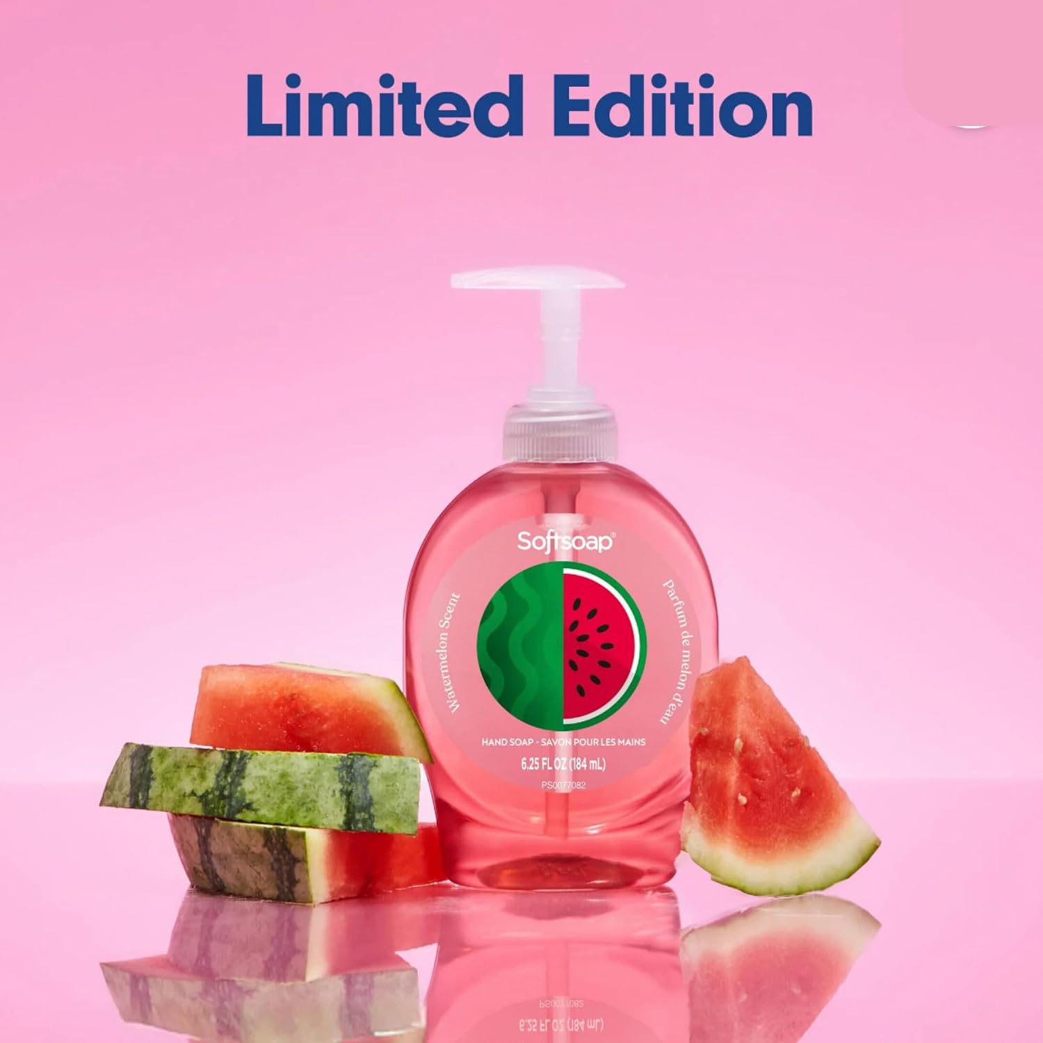 Softsoap Liquid Hand Soap with Pump, Limited Edition Summer Scents, 6.25 Fl Oz, 6 Pack (Watermelon)