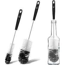 2 Pcs Bottle Brushes Set, Long Thin Flexible Bendable Flexible Cleaner