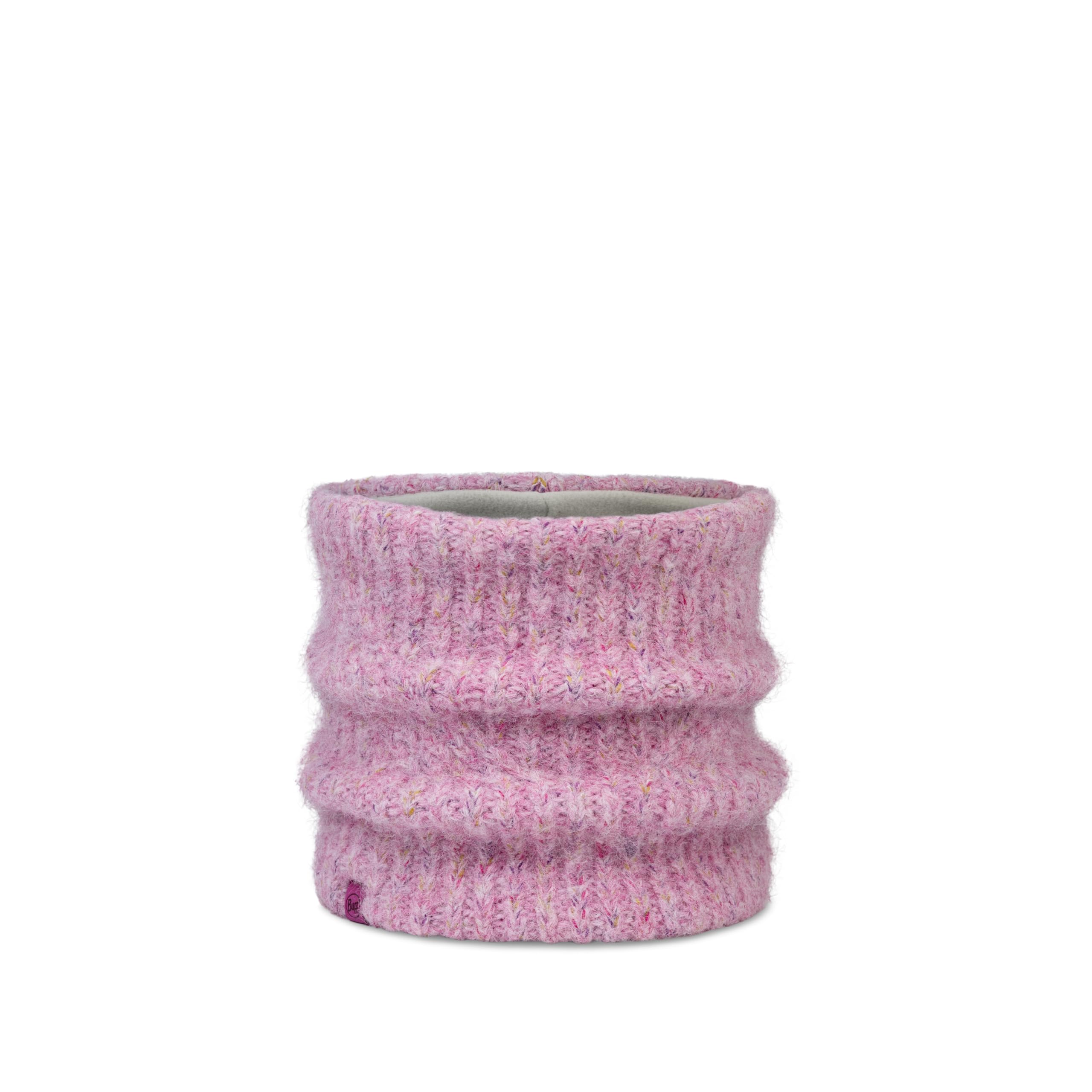 Buff®| Knitted & Fleece Neckwarmer Female Adult, Extreme Cold, Practical, Versatile, Fashionable, Thermal insulation, Comfortable, One Size, Pink
