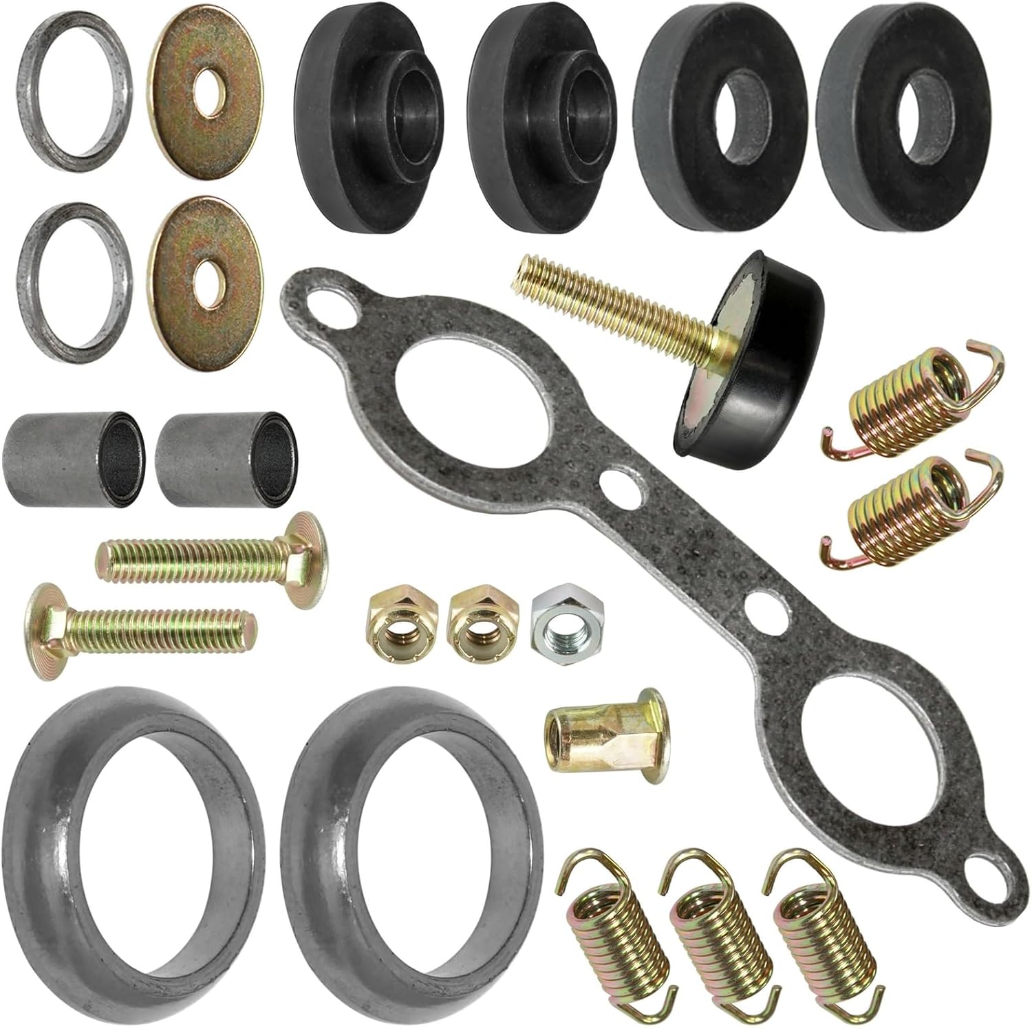 Powersports Replacement Parts for Exhaust Muffler Silencer Kit for Polaris Sportsman 600 Twin 2003 2004 2005 ATV Mod-C33C-10006