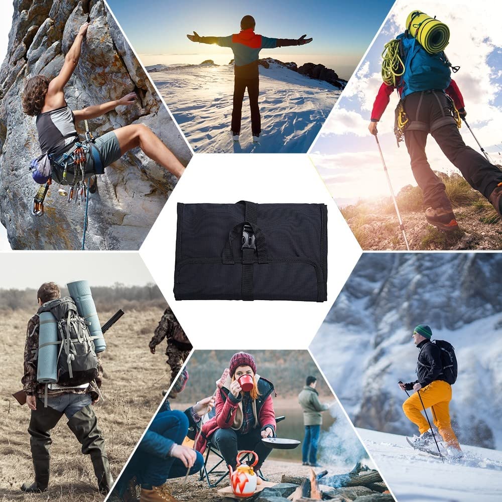 MiOYOOW Bolsa de almacenamiento para escalada,Mosquetón impermeable plegable resistente al agua bolsa de cuerda de escalada para escalada montañismo