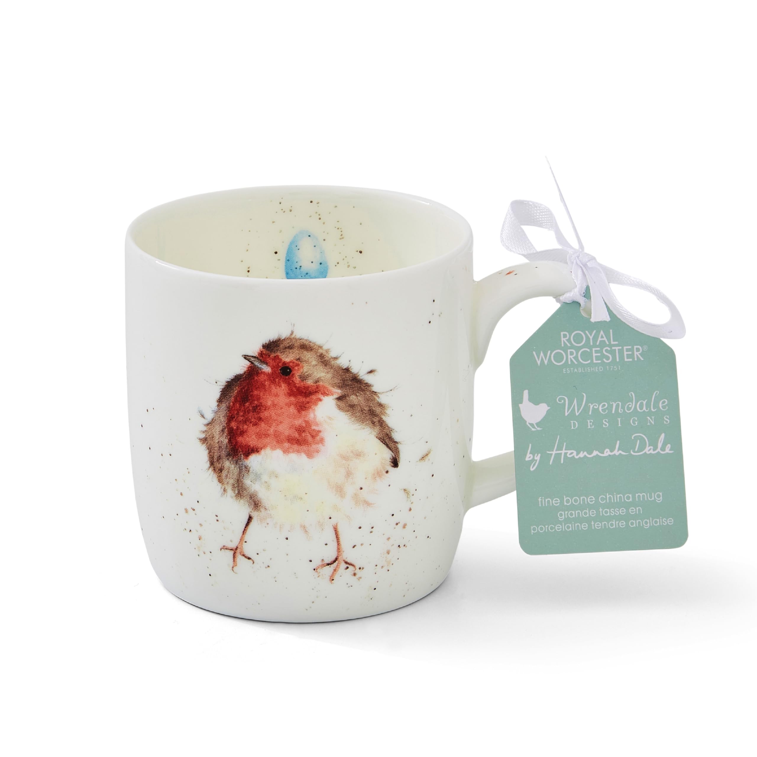 Portmeirion Home & Gifts Garden Friend (Robin) Bone China Single Mug, 1 Count (Pack of 1)