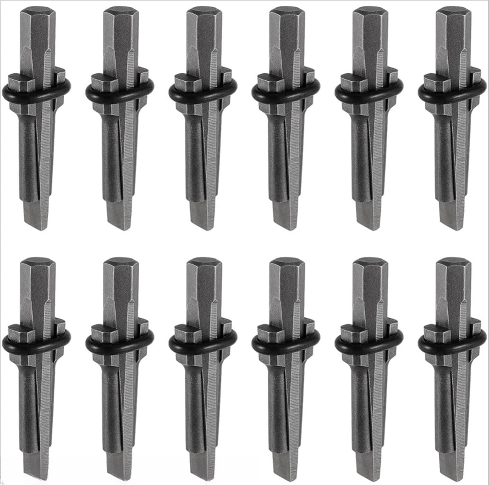 ZagYing 12PCS 5/8 Inch (16mm) Wedge and Feather Shims Stone Splitting Wedges Stone Splitter Tools for Concrete Marble Rock Stone Granite