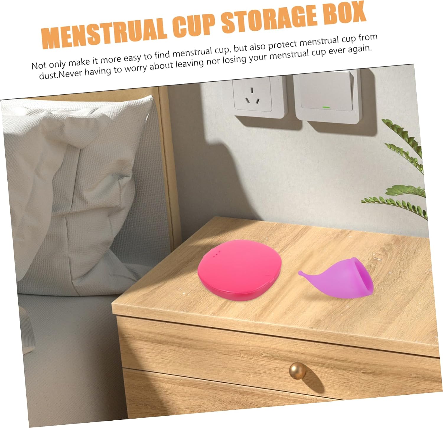 2pcs Reusable Silicone Organizing Box for Women Convenient Period Container Lightweight Easy to Clean Storage for Personal Items Travel-Friendly Design