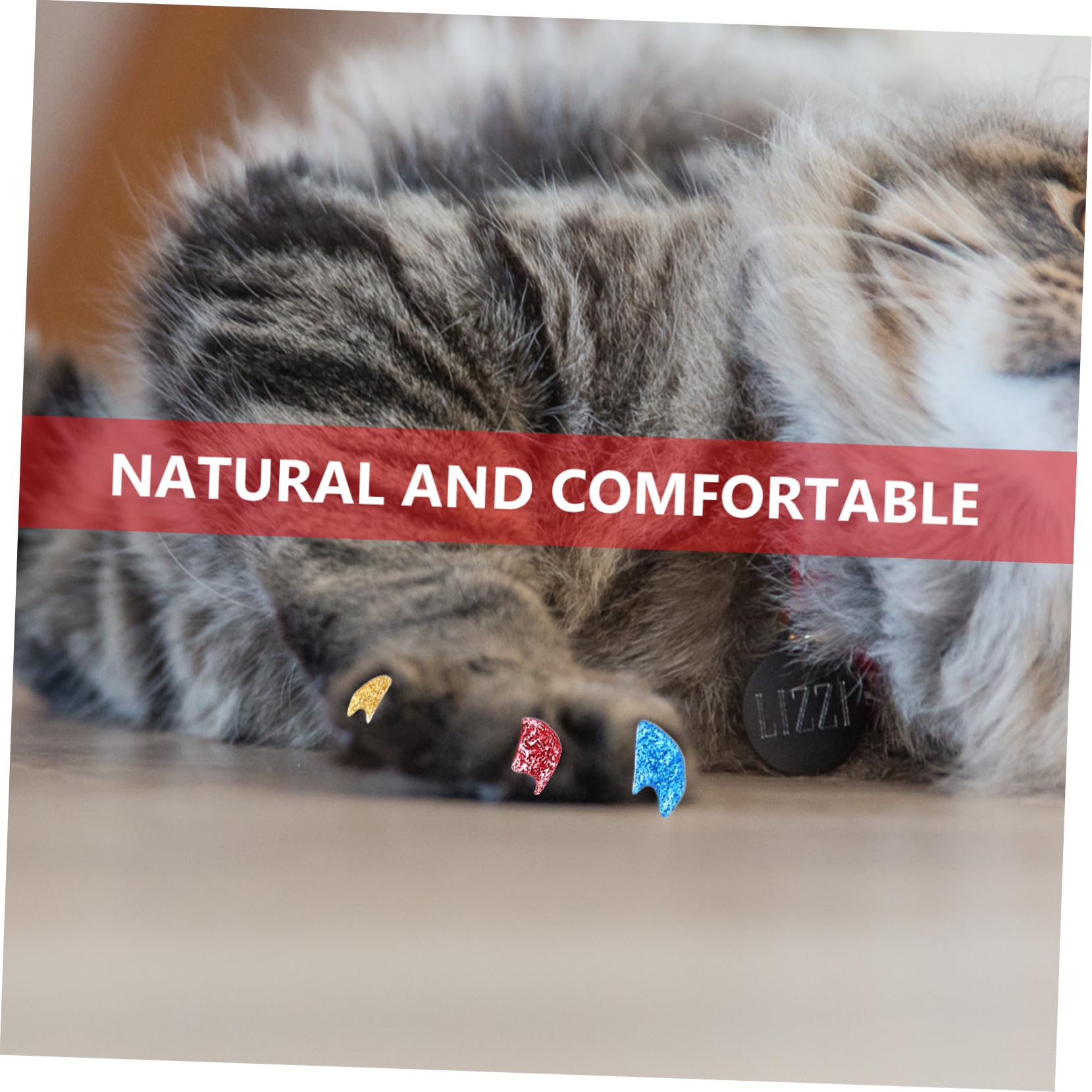 minkissy 480 Pièces Ensemble d'ongles pour Animaux de Compagnie Capsules Ongles Assorti Patte de Chat Jeux de Griffes ongle de Main Gel de silice