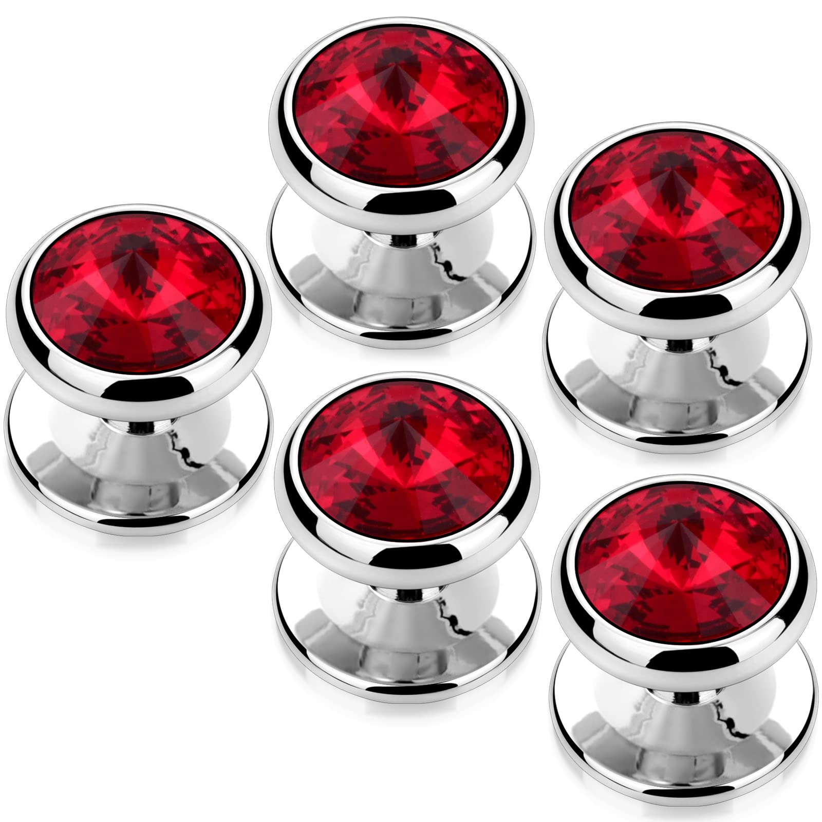 HAWSON Crystal Shirt Studs for Men's Tuxedo Shirt, Tuxedo Buttons for Birthday Wedding Party Christmas.