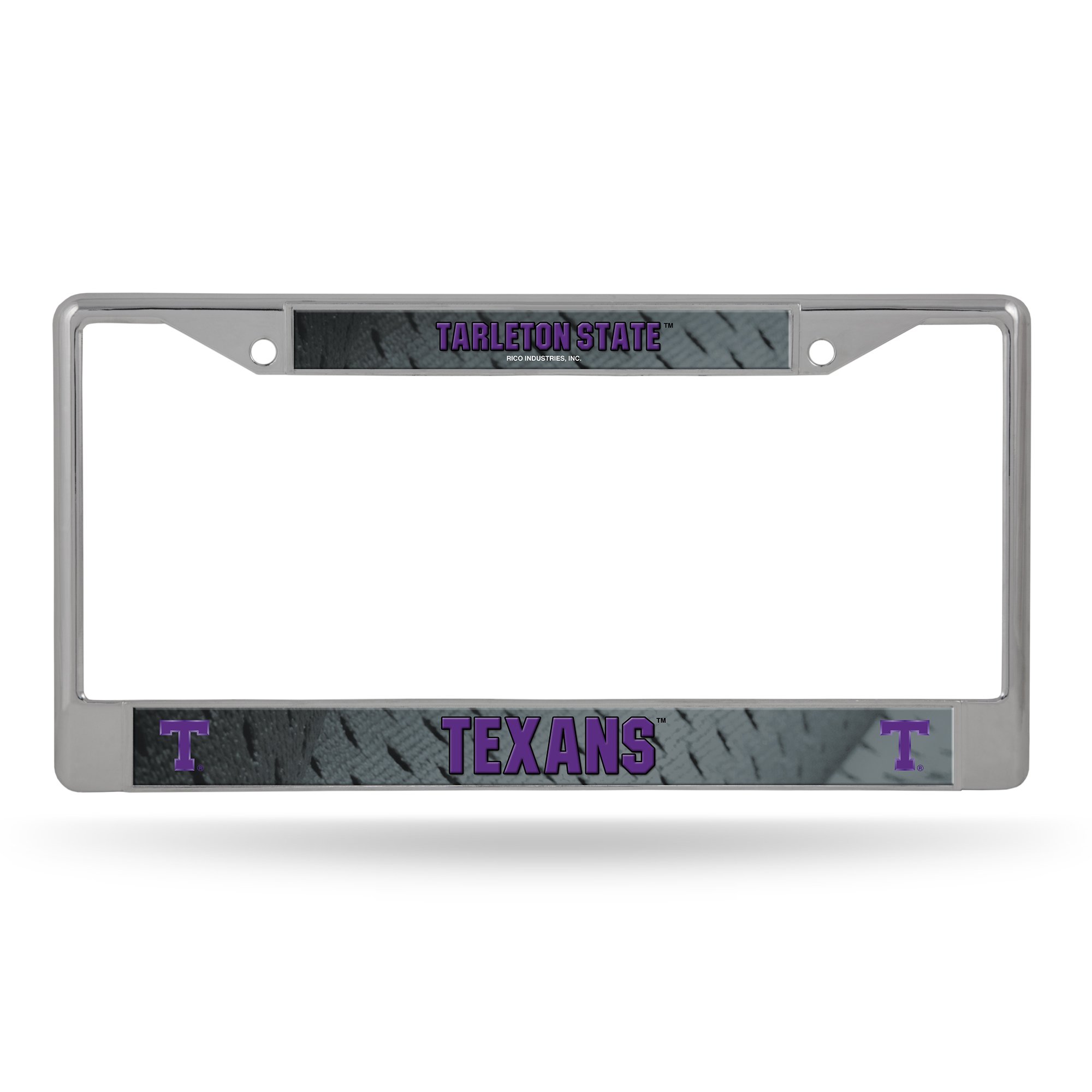 Rico Industries NCAA Tarleton State Texans Standard Chrome License Plate Frame , 6 x 12.25
