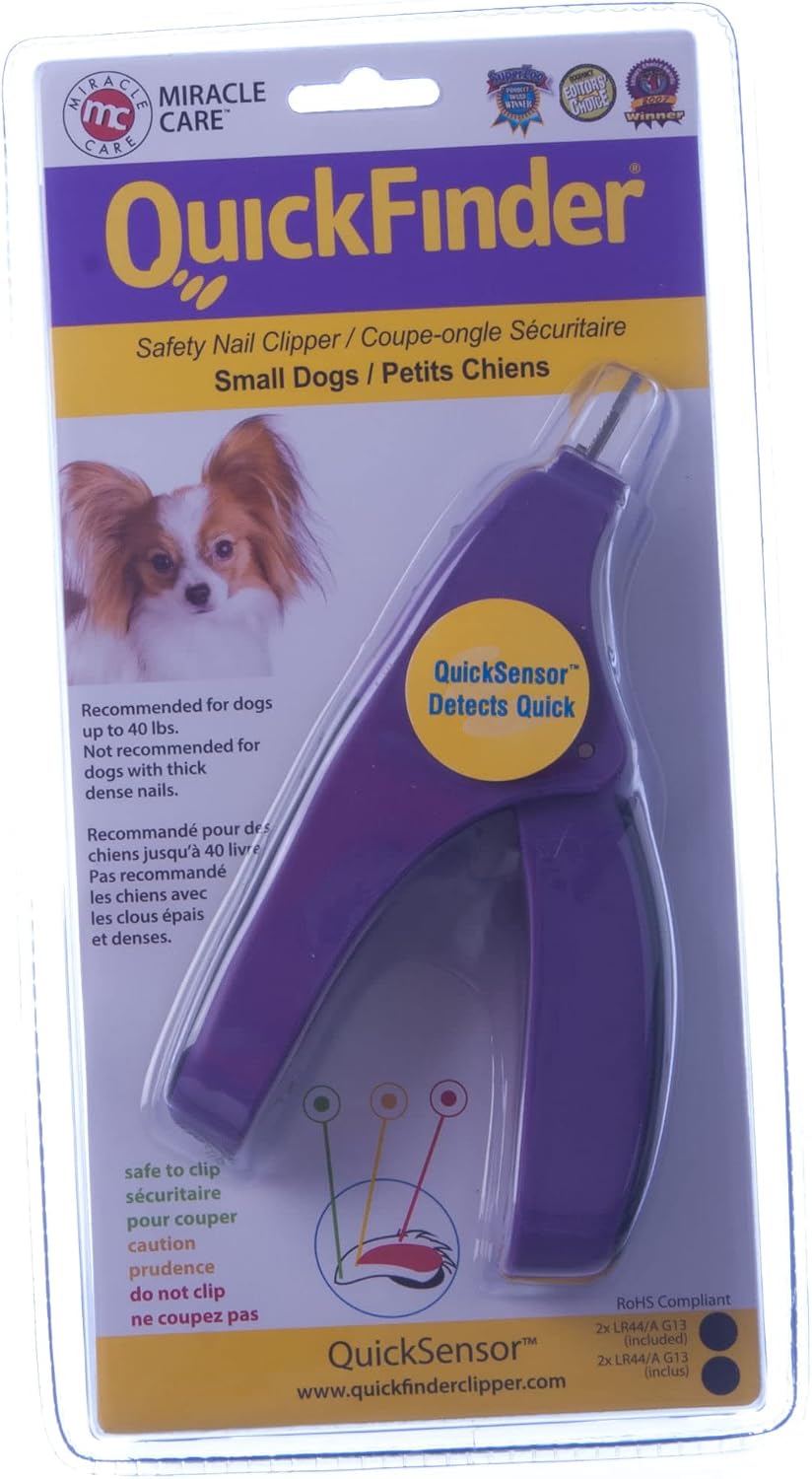 QuickFinder Small Dog Nail Clipper for dogs up to 40 lbs.