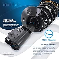 Vista 198 de Detroit Axle - Kit de suspensión delantera de 10 piezas para Chevy Aveo Aveo5 Pontiac G3 Wave 2 Ready Struts Assembly 2 Enlaces de barra