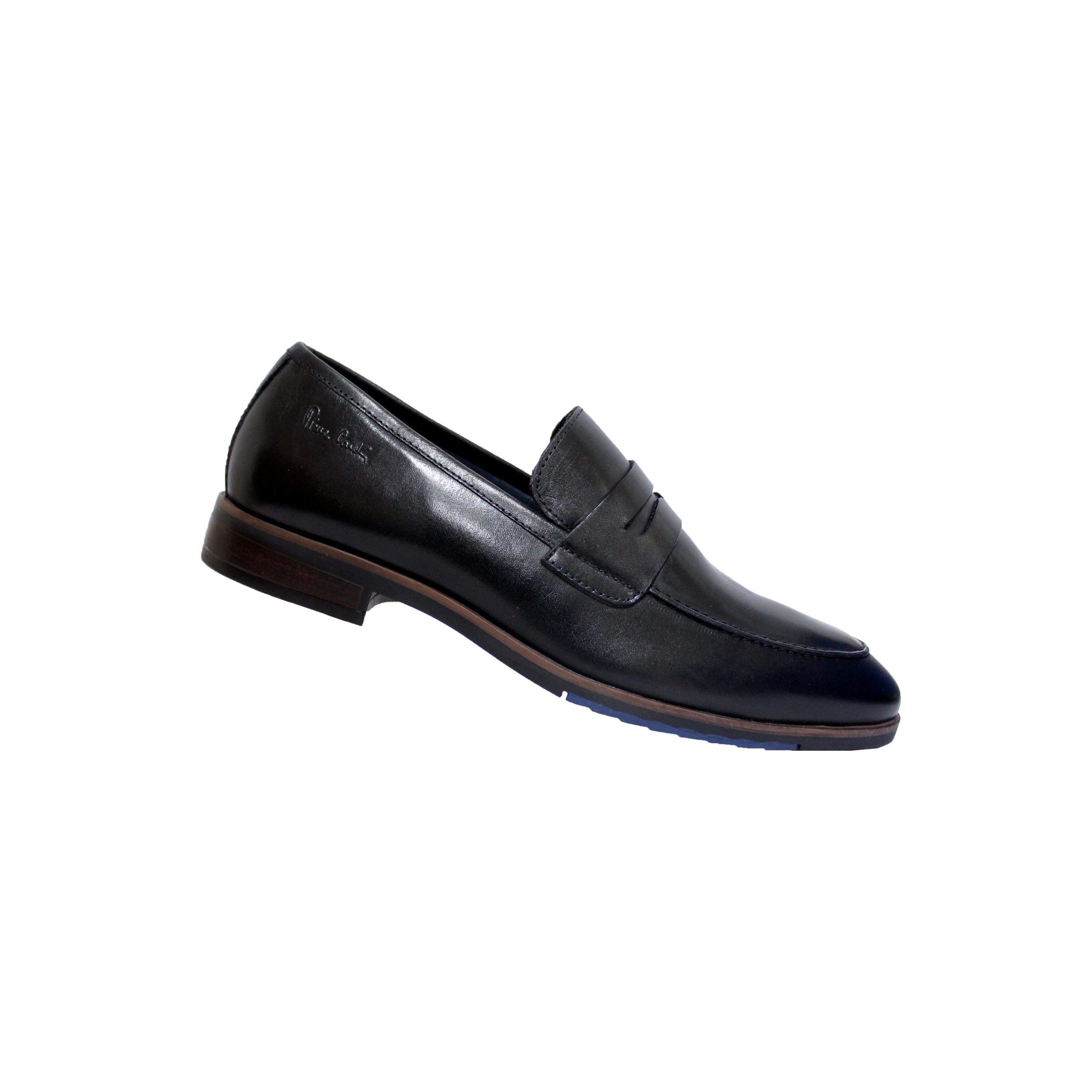 Pierre CardinMens Pc9019 Black Uniform Dress Shoe